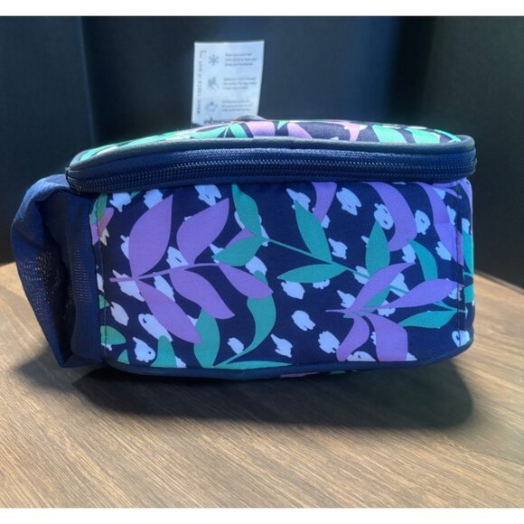 Fit + Fresh Insulated Lunch Tote With 2 Containers Floral Design Purple & Blue C - Picture 10 of 15